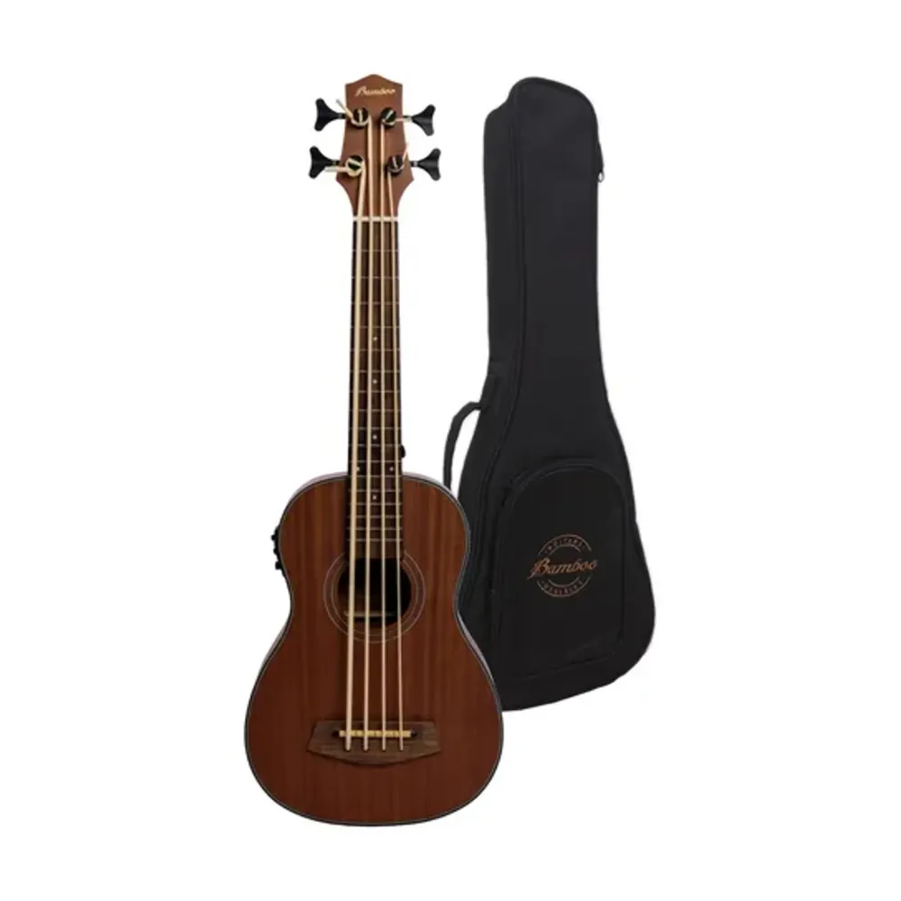 UBASSSP Ukulele bass sapele C/Funda BAMBOO