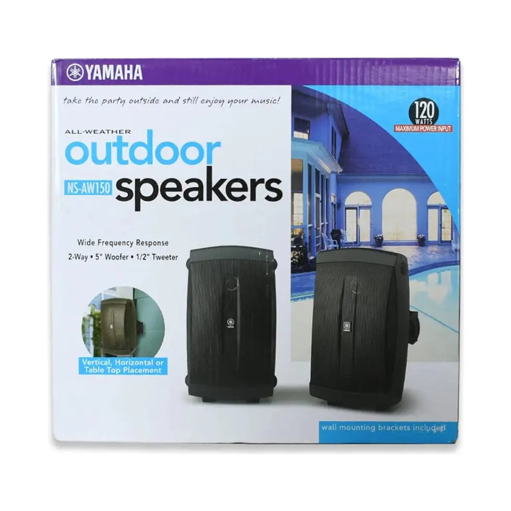 NSAW150WHBW Nsaw150 Bocina De Intemperie 150 W En Color Negro YAMAHA