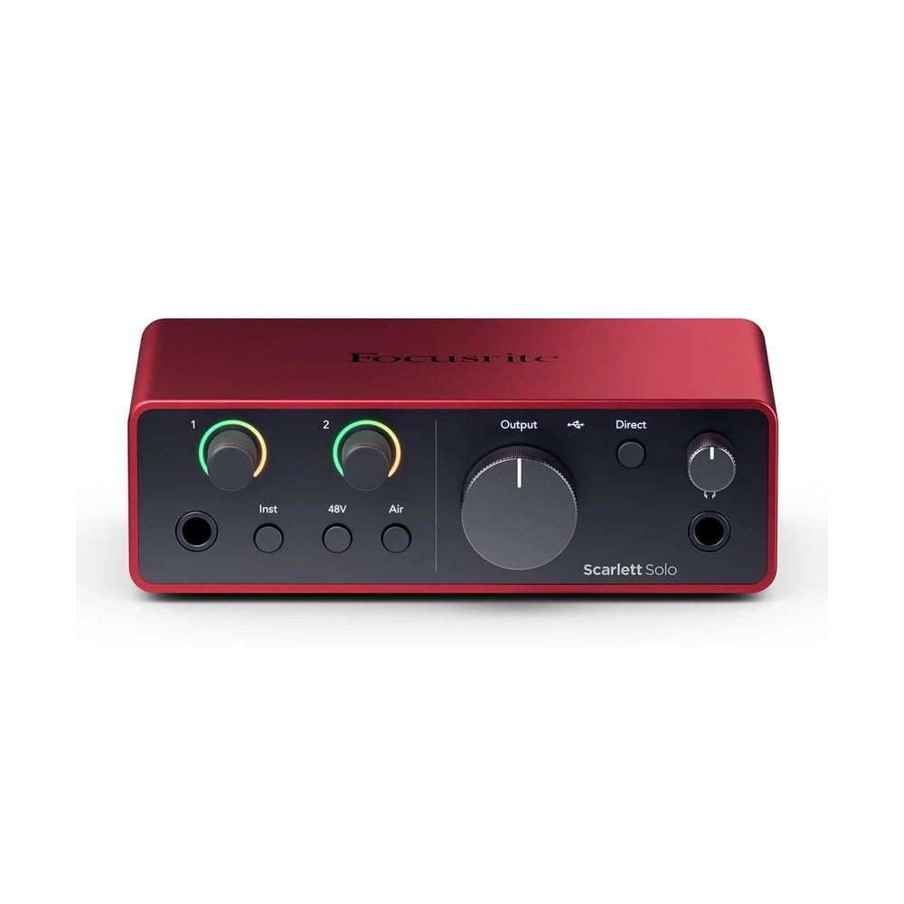 MOSC0032 Scarlett Solo 4ta Gen Interfaz De Audio Usb-c Color Rojo FOCUSRITE
