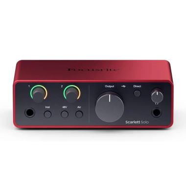 MOSC0032 Scarlett Solo 4ta Gen Interfaz De Audio Usb-c Color Rojo FOCUSRITE