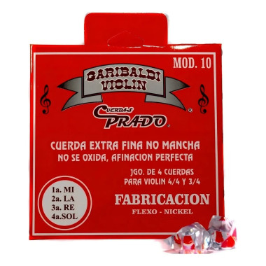 CVNGR Garibaldi Encordadura Juego De Cuerdas Para Violín