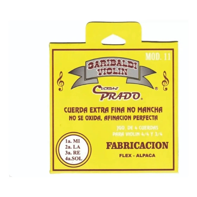 CVNGA Juego De Cuerdas Garibaldi P/violin Prado 4/4
