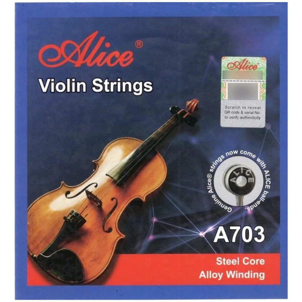 A703 Juego De Cuerdas para Violin 4/4 Alice