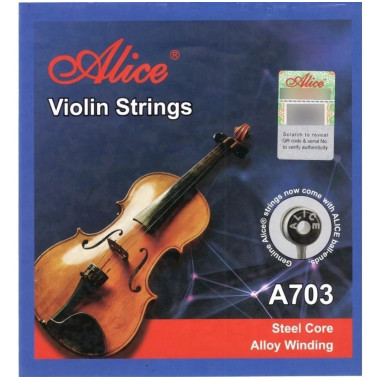 A703 Juego De Cuerdas para Violin 4/4 Alice